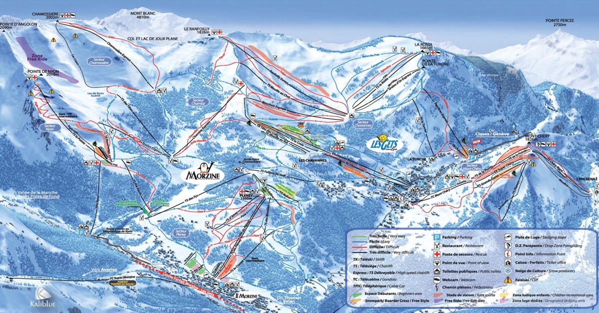 Lyžiarske stredisko Morzine - Portes du Solei