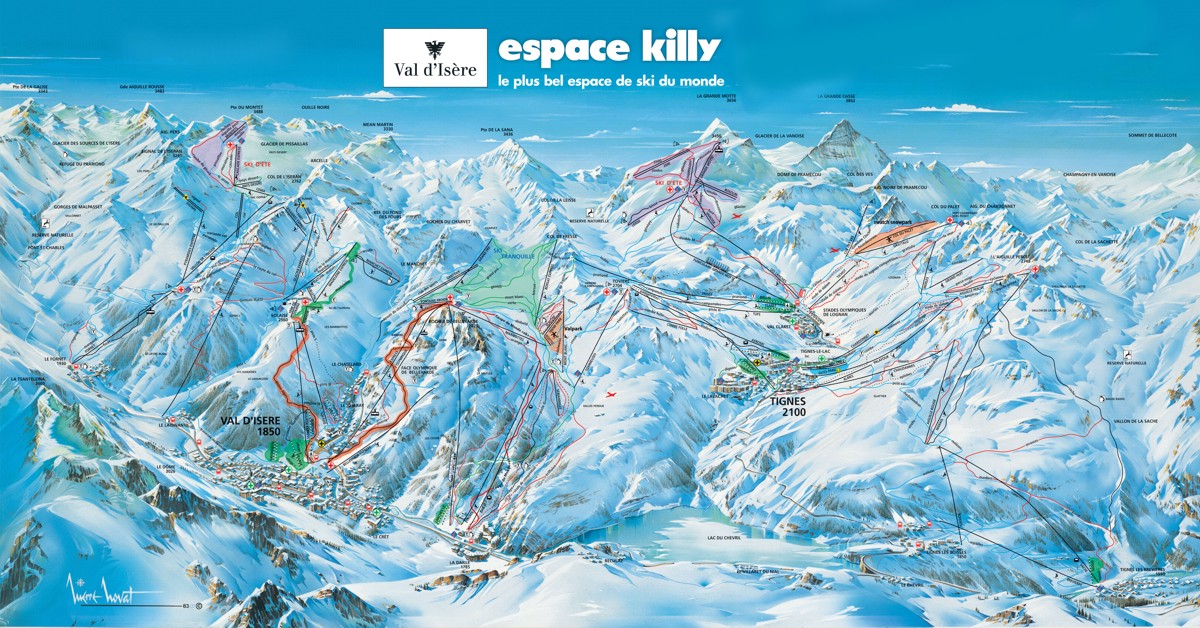 Lyžiarske stredisko Val d'Isère - Espace Killy