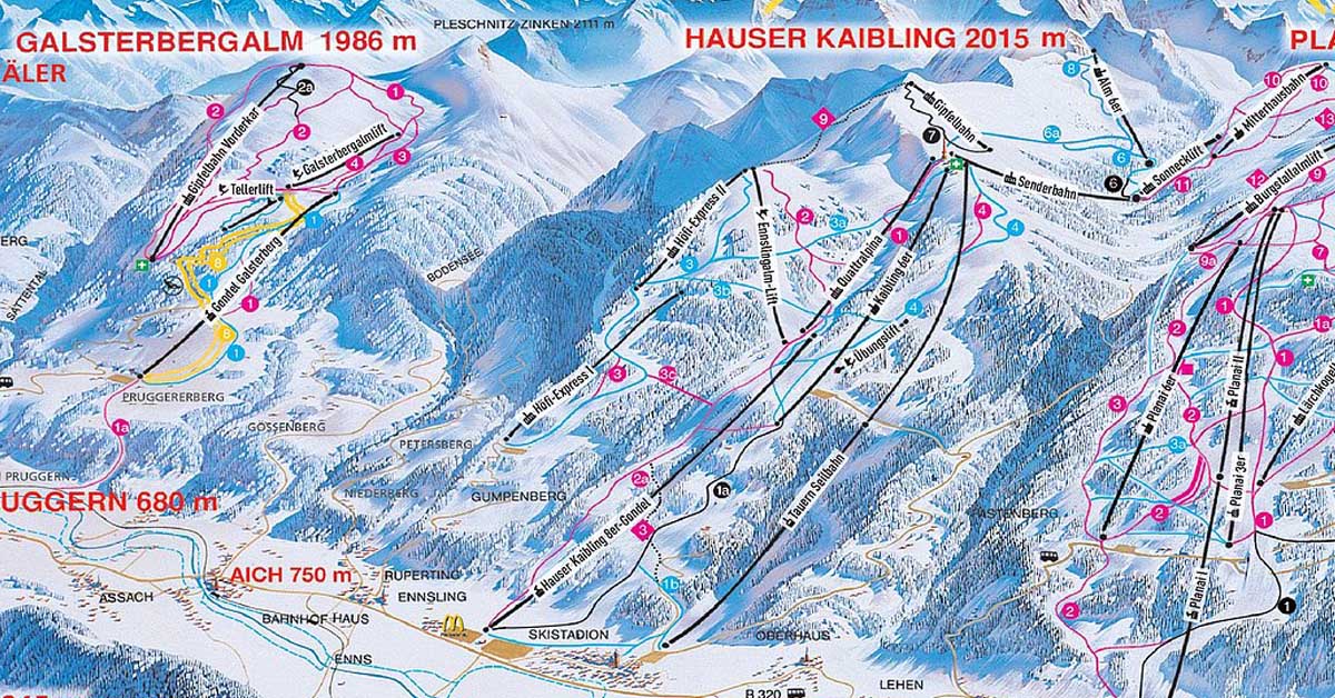 Lyžiarske stredisko Hauser Kaibling / Schladming