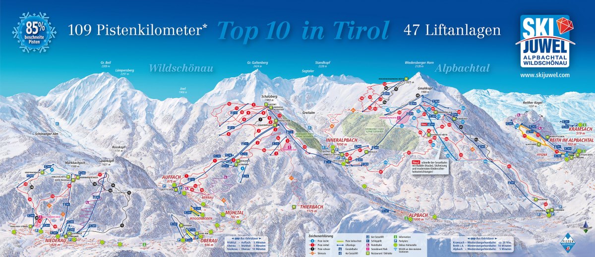 Lyžiarske stredisko Alpbachtal - Ski Juwel Alpbachtal Wildschönau