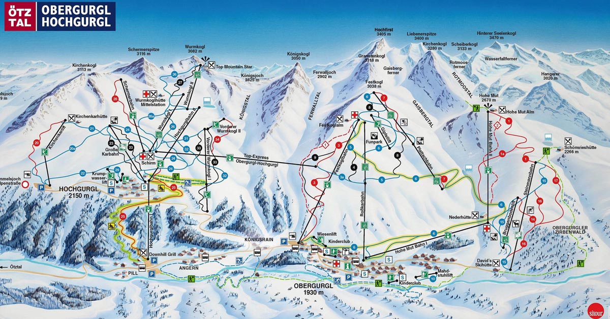 Lyžiarske stredisko Obergurgl - Hochgurgl