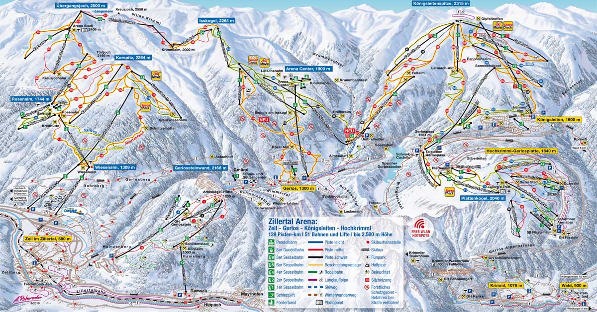 Lyžiarske stredisko Zell am Ziller - Zillertal Arena